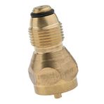 Tenlacum Throwaway Tek Kullanımlık Şişe için Evrensel En Güvenli Propan Dolum Adaptörü - Tüm 1 lb Küçük Hazneler için Sert Pirinç Regülatör Valf Aksesuarı