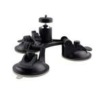 Tenlacum Üçlü vantuzlu stant + Gopro hero 5 4 3 SJCAM Sj4000 aksiyon kamerası için top başlı montaj aparatı #1