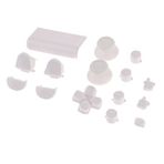 Tenlacum Yedek Touchpad ABXY Düğmeler Thumbsticks Thumb Grip D-pad Düğmesi Sony PS4 4 Pro JDS-040 Controller Mod Kiti için - Beyaz