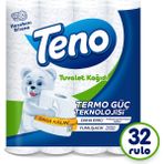 Teno Avantaj Paket Tuvalet Kağıdı 32 Rulo - Beyaz