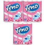 Teno Ultra Tuvalet Kağıdı Çift Katlı 96 Lı Paket Pudra Kokulu (3pk*32) - Beyaz