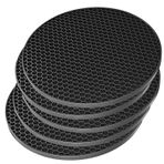 TENOC Tencere ve Tavalar için Silikon Trivet Paspasları, Isıya Dayanıklı Tencere Tutucu, Yemekler ve Tencere için Kaymaz Sıcak Pedler, Çok Amaçlı Mutfak Masası Çaydanlık Altlığı, 3,5 inç, 5 Parça,