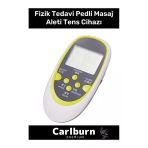 Tens Cihazı 8 Pedli Masaj Aleti Çift Kanallı Adaptörlü Dijital Ekranlı Masaj Aleti