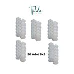 Tens Pedi - 50 Adet 8X5 Cm Çıtçıtlı - Acura, Eragon, Alllife, Nordmende, Optimed, Wollex Uyumlu 8X5