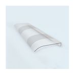 Tente, Kavisli Kapı ve Pencere Güneş Perdesi - Bahçe ve Veranda için Modern, Ses Geçirmez ve Su Geçirmez Güneş Perdesi, Yarı Saydam Mat Tasarım, 50 x 100 cm (19,6 x 39,3 inç) - E