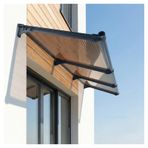 Tente, Polikarbonat Kapı Güneş Perdesi - Veranda, Bahçe, Balkon ve Garaj için Dış Giriş Örtüsü - Hava Koşullarına Dayanıklı Güneş Perdesi (57 x 160 cm/22,4 x 63 cm