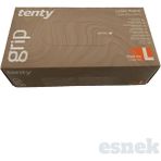 Tenty Grip Lateks Eldiven L Boy Beyaz Renk, 100 Adet Pudralı Temizlik Eldiveni
