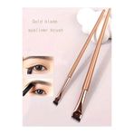 Teo Ultra-İnce Açılı Eyeliner Fırça, 2 Parça Profesyonel Sonuçlar için İnce Nokta Göz Makyaj Fırçası