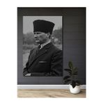 Teona Ahşap Atatürk Portresi Ahşap Mdf Dekoratif Dikdörtgen Ev,İşyeri Duvar Tablo