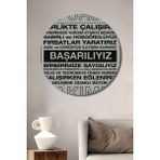 Teona Ahşap Ofise Motivasyon Panosu Kurumsal Hediyelik Ahşap Tablo - Ahşap Tablo Yuvarlak Duvar Tablo - 30 x 30 - Yeşil