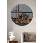 Teona Ahşap Ortaköy Camii Ahşap Mdf Dekoratif Yuvarlak Ev,İşyeri Duvar Tablo