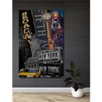 Teona Ahşap Özgürlük Heykeli New York Ahşap Mdf Dekoratif Dikdörtgen Ev,İşyeri Duvar Tablo