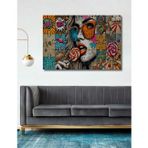 Teona Ahşap Retro Pop Art Dekoratif Ahşap Mdf Dikdörtgen Ev,İşyeri Duvar Tablo
