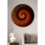 Teona Ahşap Spiral Renk Cümbüşü Dekoratif Ahşap Mdf Yuvarlak Ev,İşyeri Duvar Tablo