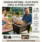tepedentirnaga Mangaleri Katlanır Fermuarlı Çantalı Pratik 2mm Mangal 4kg