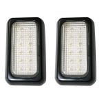 Tepe/Romörk Lambası 12 Leds, 12v24v, Siyah 2 Ad.Lik Set