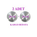 Tepsi Baklava 2 Adet 30 Cm Künefe Kadayıf Tabağı Tepsisi -taban 24 Cm