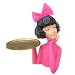 TEPSİLİ KIZ SUNUMLUK PEMBE TON
