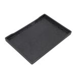 Tepsiyle Plastik Dekoratif Servis, Osmanlı, Sehpa, Banyo Vanitesi, Sağlam Vale organizatörü, 11.0x7.7in, Hafif Taşınabilir, Siyah (BLACK)