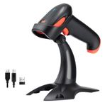 Tera HW0002 Kablosuz Barkod Okuyucu, 1D/2D/QR Kod Tarayıcı, Bluetooth/2.4G/USB 3’ü 1 Arada, Titreşim Uyarılı & Şarj Göstergeli, Stand Dahil