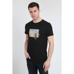 Terapi Men 21K-3400742-1 Bisiklet Yaka Baskılı Erkek T-shirt