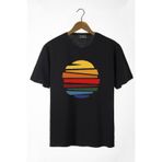 Terapi Men 22Y-3400762-1 Güneş Baskılı Bisiklet Yaka Oversize Erkek T-shirt