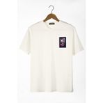 Terapi Men 22Y-3400762-56 Önü No Regret Baskılı Bisiklet Yaka Oversize T-Shirt