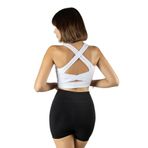 Terapi Men Beyaz Sırt Detaylı Fitted/Vücuda Oturan Kare Yaka Spor Bluz