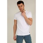 Terapi Men Erkek Basic Slim Fit Bisiklet Yaka Kısa Kollu T-Shirt 21K-3400729-1 Beyaz - XL