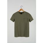 Terapi Men Erkek Basic Slim Fit Yuvarlak Yaka Kısa Kollu T-Shirt Haki