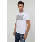 Terapi Men Erkek Bisiklet Yaka Baskılı T-Shirt 20Y-3400652-2 Beyaz - XL