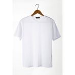 Terapi Men Erkek Bisiklet Yaka Oversize Rahat Kalıp Basic T-shirt 22y-3400761-1 Beyaz