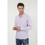 Terapi Men Erkek Ekoseli Hakim Yaka Uzun Kollu Gömlek Sg-U 21Y-4300597-2 - XS - Mor
