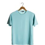 Terapi Men Erkek Nil Yeşili Bisiklet Yaka Oversize Rahat Kalıp Basic T-Shirt 22Y-3400761-EK1