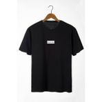 Terapi Men Erkek Siyah Terapi Men Baskılı Bisiklet Yaka Oversize T-Shirt 22Y-3400762-5