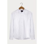 Terapi Men Erkek Slim Fit Çizgi Detaylı Gömlek 7Y-4300105-2 - Beyaz