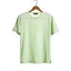 Terapi Men Erkek Yeşil Bisiklet Yaka Oversize Rahat Kalıp Basic T-Shirt 22Y-3400761-EK1
