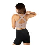 Terapi Men Taş Sırt Detaylı Fitted/Vücuda Oturan Kare Yaka Spor Bluz