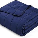Terapise Ağırlıklı Battaniye/Yorgan Tek Kişilik 8 kg Mavi, Dışı 100% Pamuk, İçi Elyaf & Cam Kürecik Dolgulu, Makinede Yıkanabilir, Terletmez, Yaz Kış Kullanılabilir, Yerli Üretim