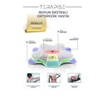 Terapise Boyun Destekli Ortopedik Visco Yastık 60*37*16/11 Cm (16 VE 13 CM OLARAK AYARLANABİLİR YÜKSEKLİK)