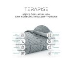 Terapise Süper Yumuşak Wellsoft Ağırlıklı Yorgan/Battaniye, 5 kg, Gri, Çift Taraflı, Tek Kişilik, 60kg altı
