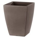 Teraplast Quadro Veneto 60 Bronz Plastik Saksı - 49 x 49 x 61