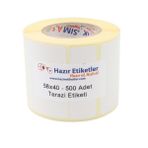 Terazi Etiketi Eko Termal Rulo Etiket 58mm X 40mm 500 Adet