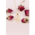 Terazi Libra Burcu Kolye Burç Kolyeleri İnlove Gümüş Kolye (Altın)