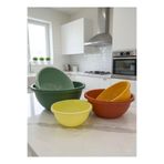 Tercih Home 5'li Çok Amaçlı Neo Aura Yuvarlak Karıştırma Kasesi - (30+25+22+19+16,5cm) 5 Boy Badya Saklama Kabı