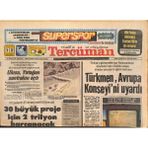 Tercüman Gazetesi 12 Ocak 1983 - Ulusu , Yatağan Santralını Açtı - Türkmen , Avrupa Konseyini Uyardı GZ127499