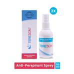 Tereson El,ayak, Koltuk Altı Terleme Önleyici Ve Ter Kokusuna Karşı Koruma Sprey 2x50 ml