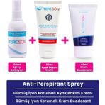 Tereson Terleme Önleyici Sprey 50 ml +gümüş Iyon Korumalı Krem Deodorant + Koku Karşıtı Ayak Bakım