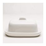 Tereyağı Tabağı Modern Seramik Tereyağı Tabağı, Tatlı Servis Kasesi,Kare Kapak Tereyağı Tabağı,Beyaz Ev Tereyağı Pan,3.5 inç Mühürlü Tereyağı Kavanoz Tereyağı Kaleci Konteyner