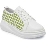 Tergan Beyaz Hakiki Deri Kadın Sneaker - K24I1AY67137-M03 - Beyaz_M03